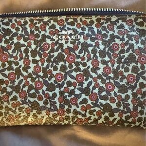 Spring flower Coach Wristlet